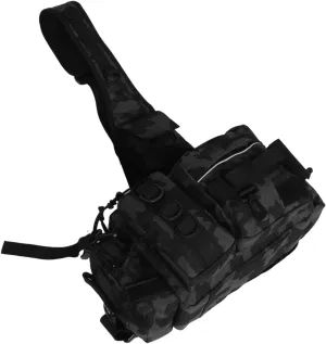 Outdoor Sports Fishing Bag Waterproof Tackle Storage Compact Comfortable Crossbody Waist Pack Camouflage for Hiking Camping