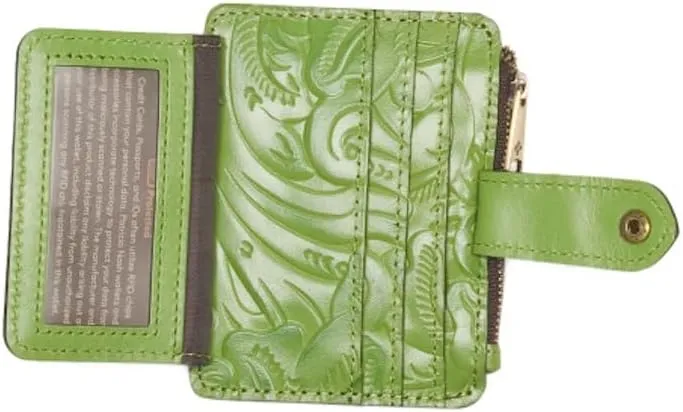 Patricia Nash Cassis ID Womens Wallet (Foliage Tooled)