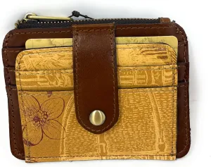 Patricia Nash Leather Cassis ID Card Case Wallet, Italian Sketchbook