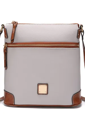 Pebbled Leather Crossbody Handbag