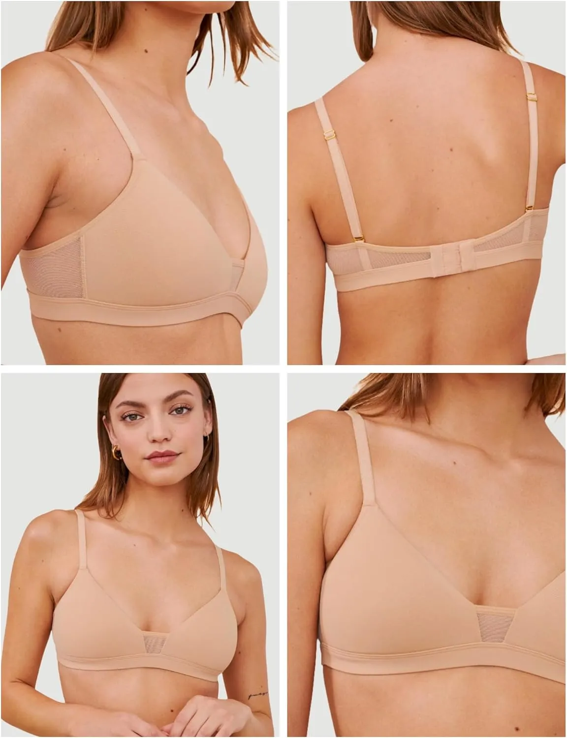 Pepper Wireless Bra | Feelgood Wirefree T-Shirt Bras for Women, Comfy Bras, Convertible Straps for Racerback, (XXS-XL)