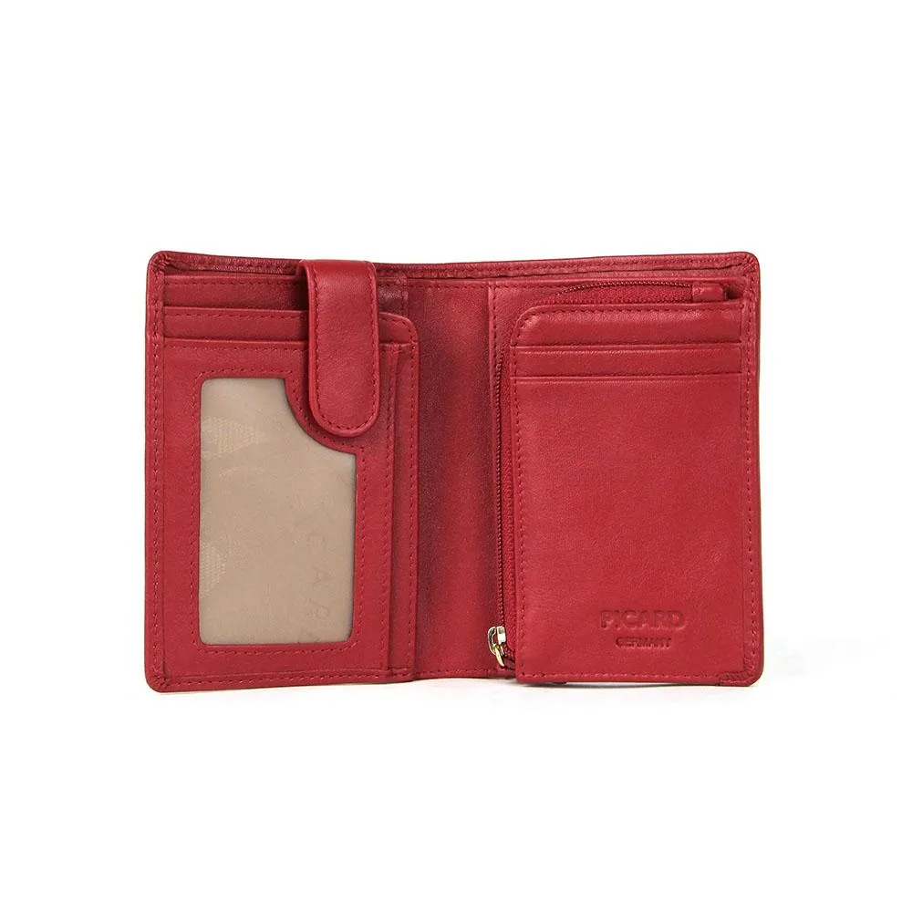 Picard Winchester Ladies Bifold Leather Wallet (Red)
