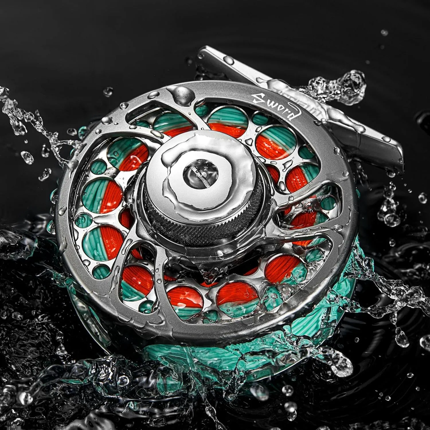 Piscifun Sword Fly Fishing Reel, CNC-Machined Aluminum Alloy Fly Reel, 3/4, 5/6, 7/8, 9/10 Weight, Black, Gunmetal, Space Gray