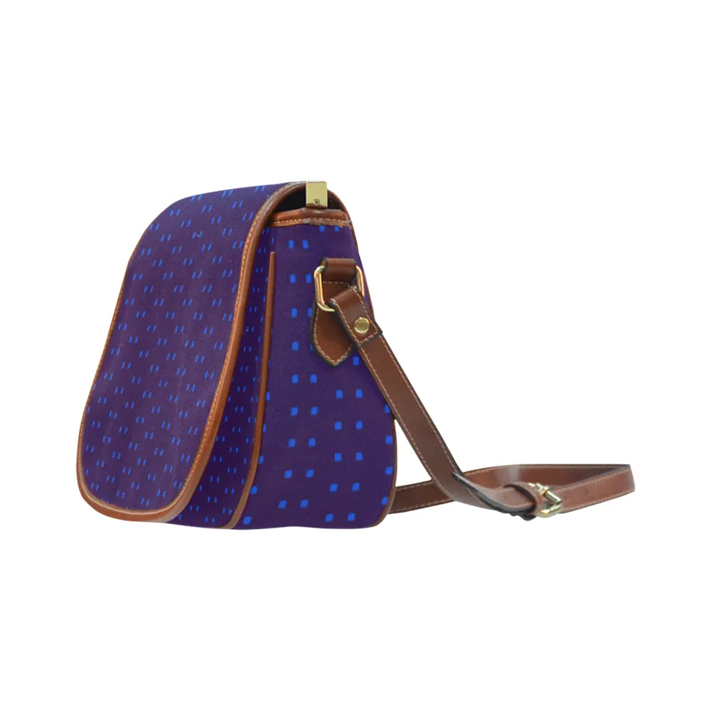 Polka Stripe Saddle Bag