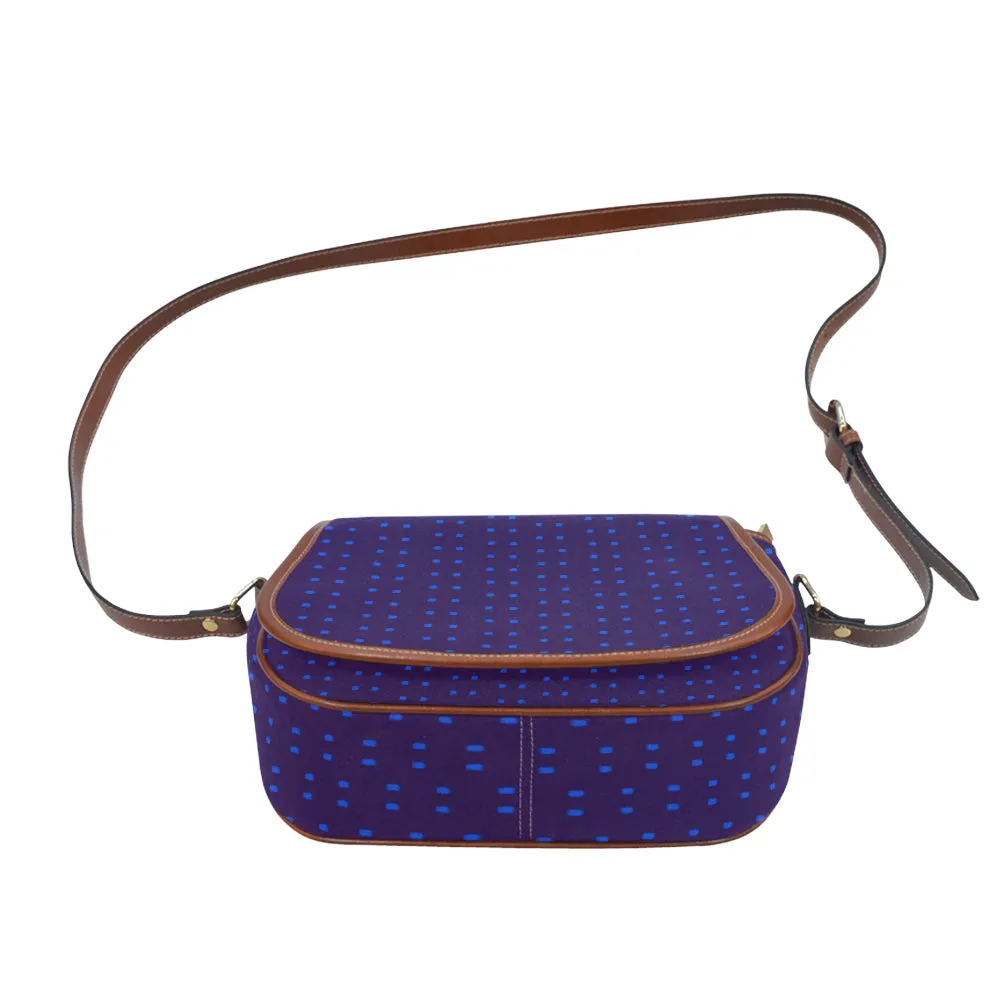 Polka Stripe Saddle Bag