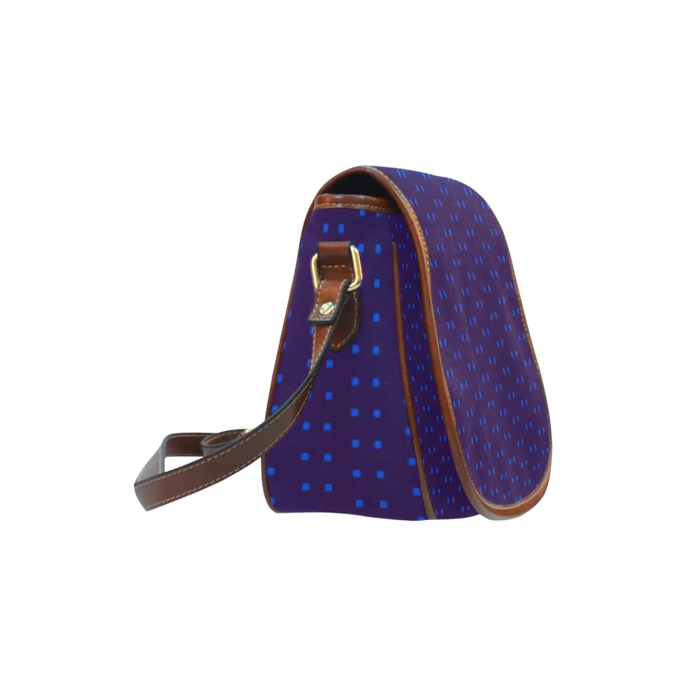 Polka Stripe Saddle Bag