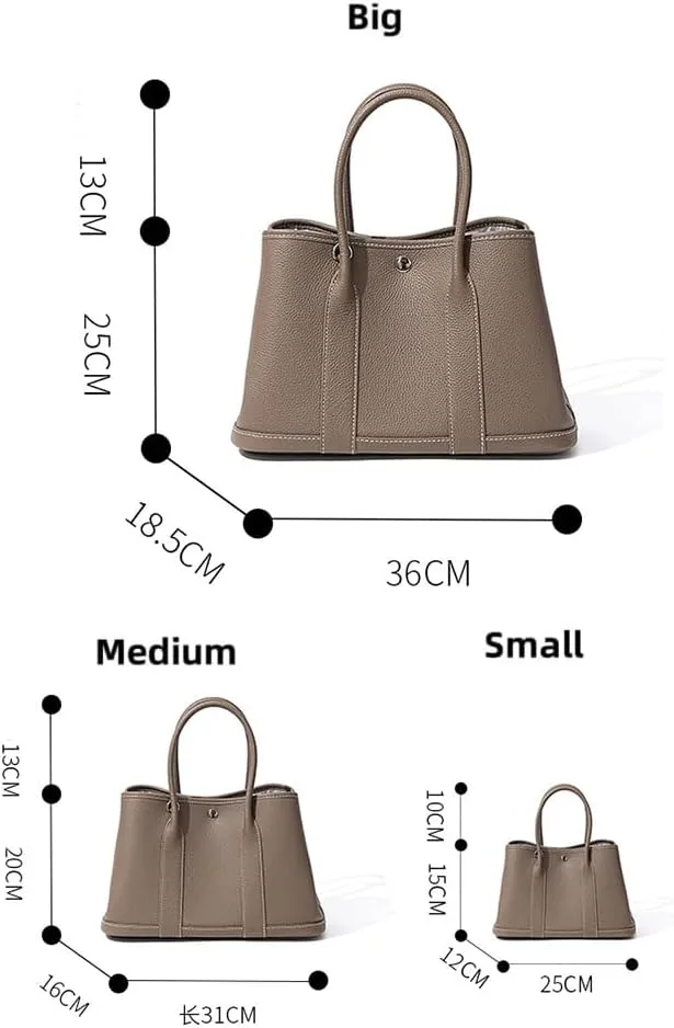 Portable Cowhide tote for women,Women's Bag Garden,Genuine Leather Tote Bag Leather Crossbody Bag