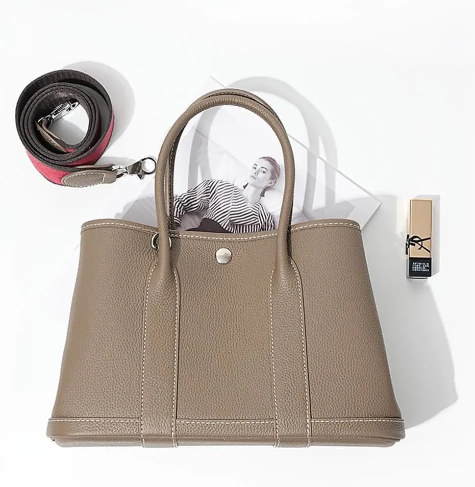 Portable Cowhide tote for women,Women's Bag Garden,Genuine Leather Tote Bag Leather Crossbody Bag