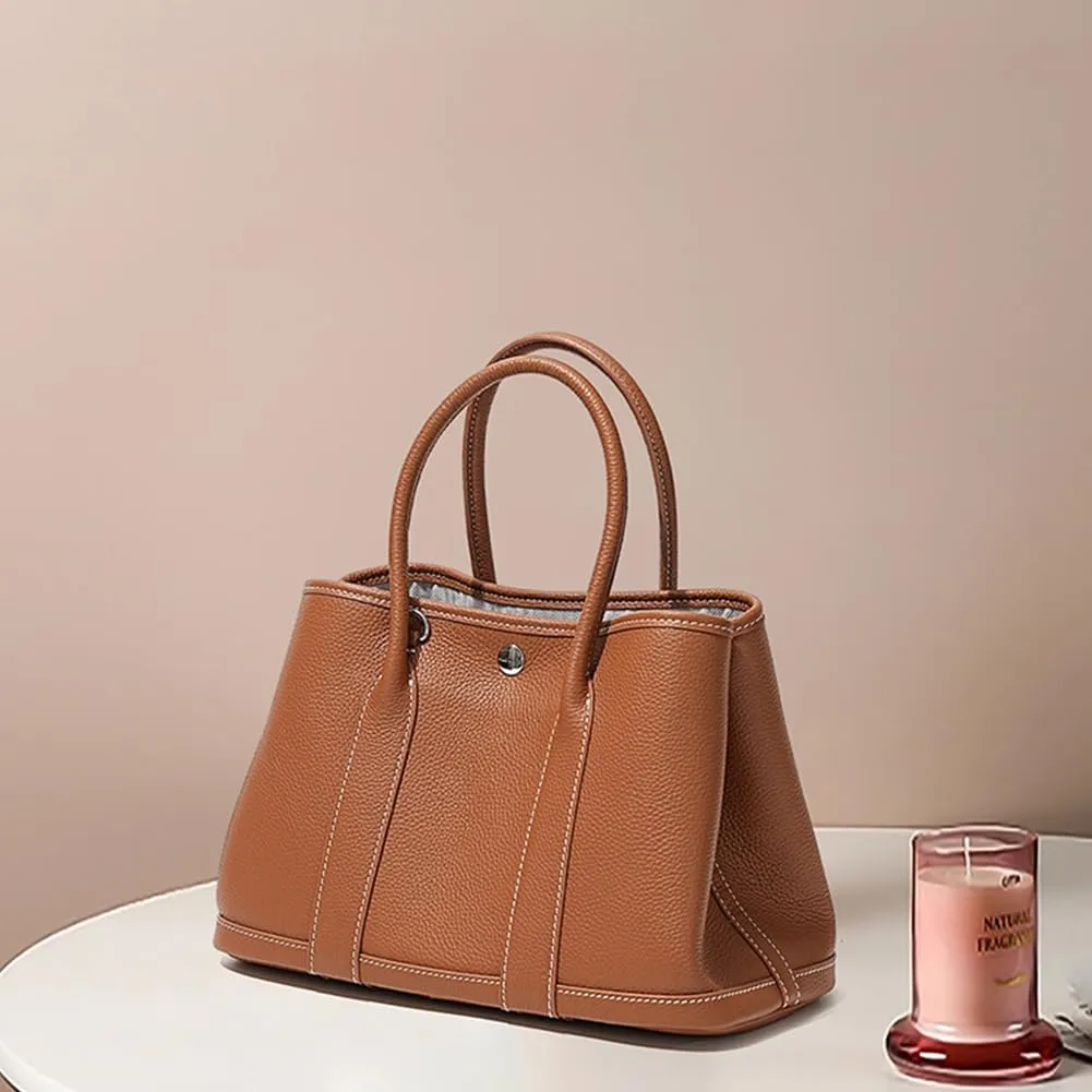 Portable Cowhide tote for women,Women's Bag Garden,Genuine Leather Tote Bag Leather Crossbody Bag