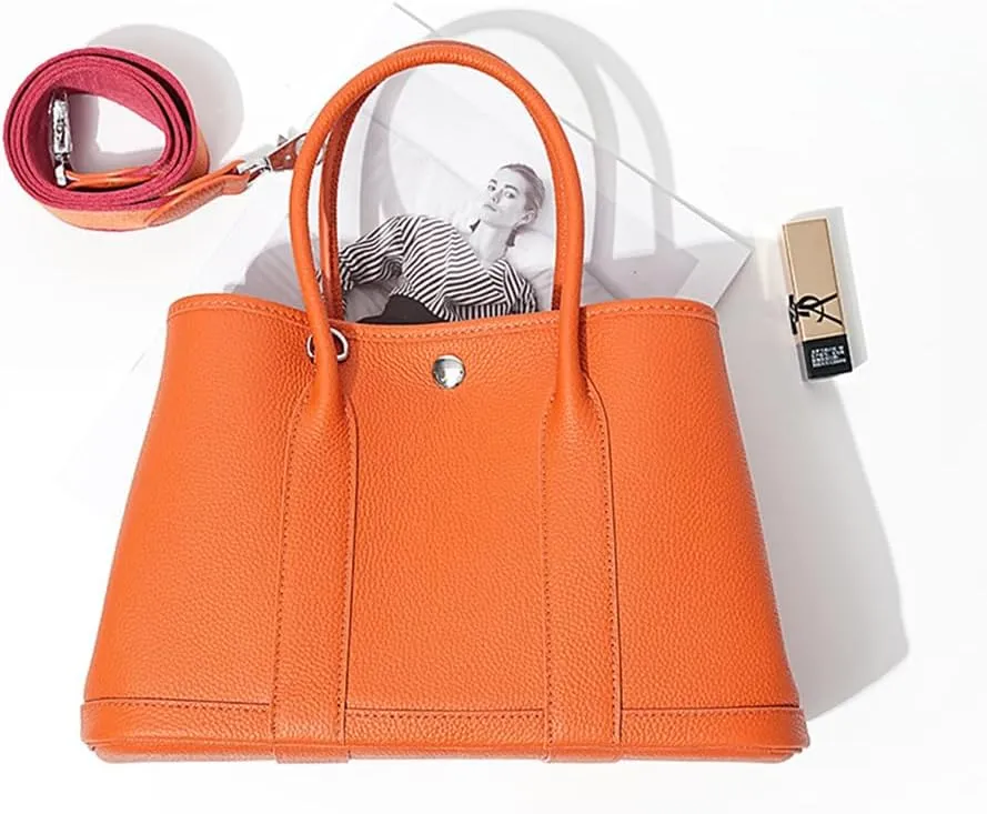 Portable Cowhide tote for women,Women's Bag Garden,Genuine Leather Tote Bag Leather Crossbody Bag