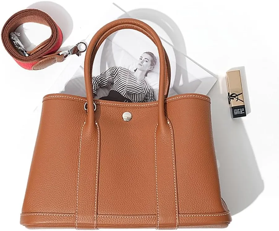 Portable Cowhide tote for women,Women's Bag Garden,Genuine Leather Tote Bag Leather Crossbody Bag
