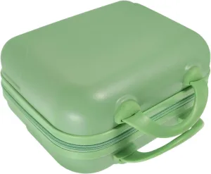 Portable Makeup Luggage Case Hard Shell Vanity Bag Pull-down Handle Stylish Travel Organizer for Women