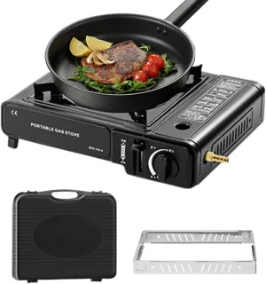 Portable Stove,Burner Stove Outdoor - Rapid Heating Single Grill Heater for Kitchen Cooking Backpacking Campfire Patio Outdoor Use