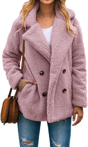 PRETTYGARDEN Women's Fashion Winter Coat Sherpa Fleece Faux Fur Shearling Oversized Trendy Jackets Warm Outerwear