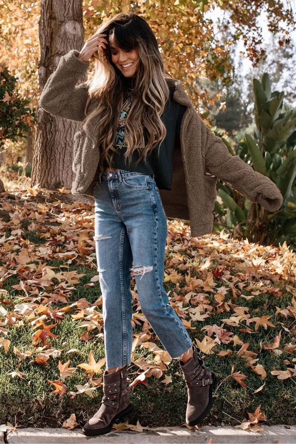PRETTYGARDEN Women's Fashion Winter Coat Sherpa Fleece Faux Fur Shearling Oversized Trendy Jackets Warm Outerwear
