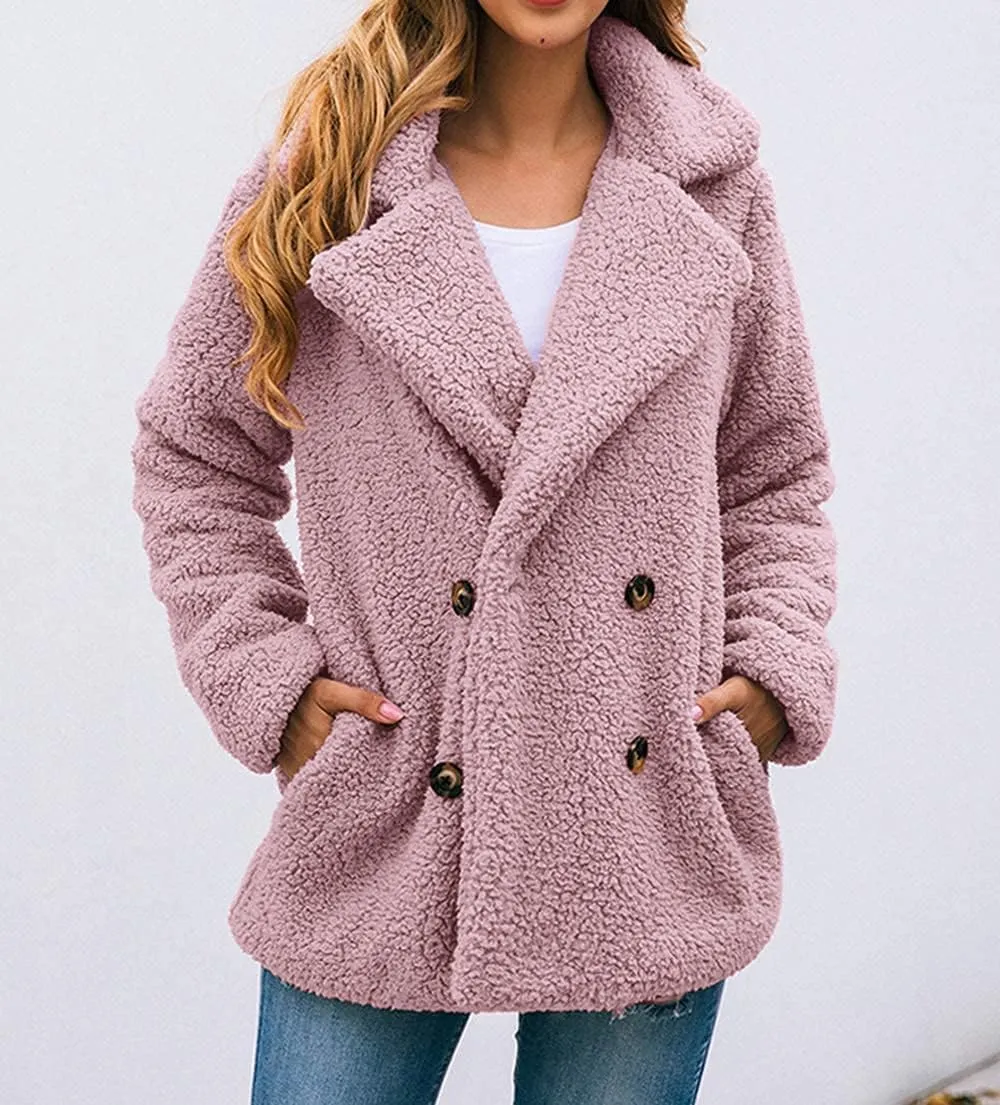 PRETTYGARDEN Women's Fashion Winter Coat Sherpa Fleece Faux Fur Shearling Oversized Trendy Jackets Warm Outerwear