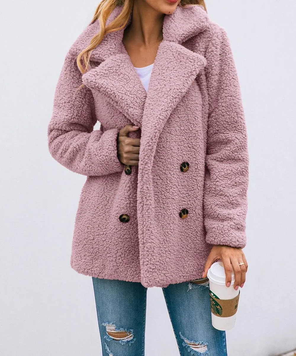 PRETTYGARDEN Women's Fashion Winter Coat Sherpa Fleece Faux Fur Shearling Oversized Trendy Jackets Warm Outerwear