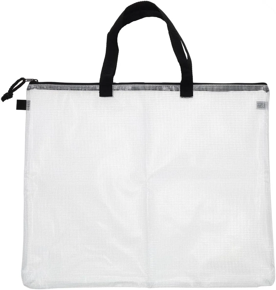 Pro Art Mesh Vinyl Zipper Bag, 15-inch x 18-inch Handle, Translucent
