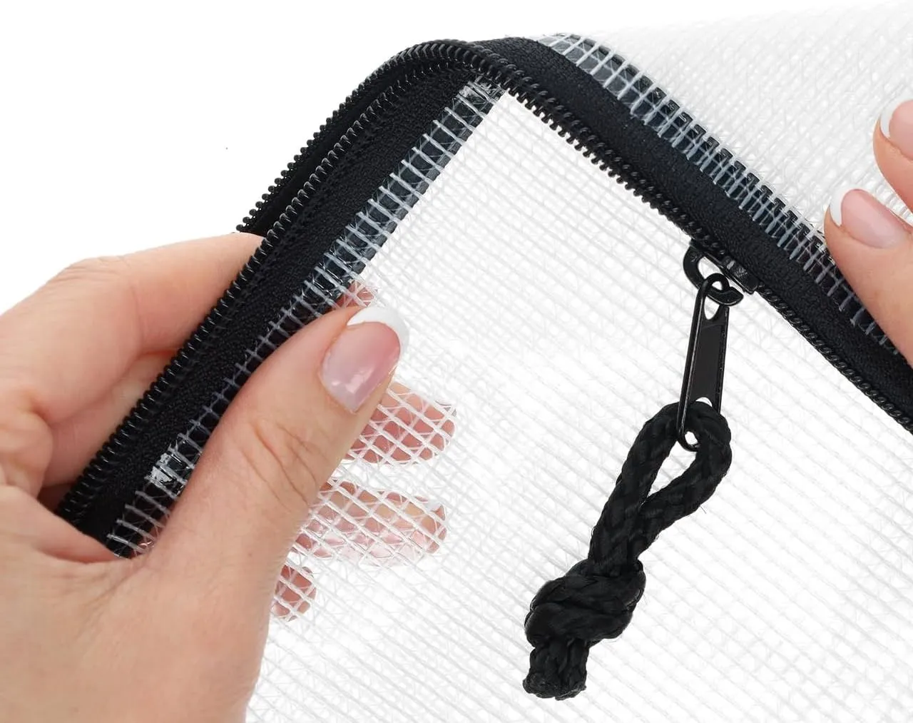 Pro Art Vinyl, 10-inch x 13-inch Mesh Bag with Zipper, Transluscent