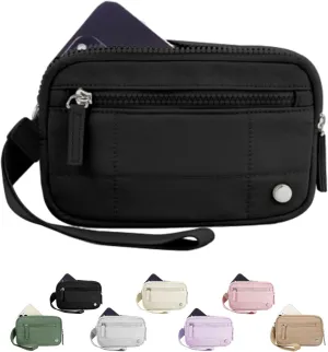 Puffer Wristlet Wallet Fits Phone, Casual Wristlets Purses Card Wallets, Credit Card Holder Phone Organizer