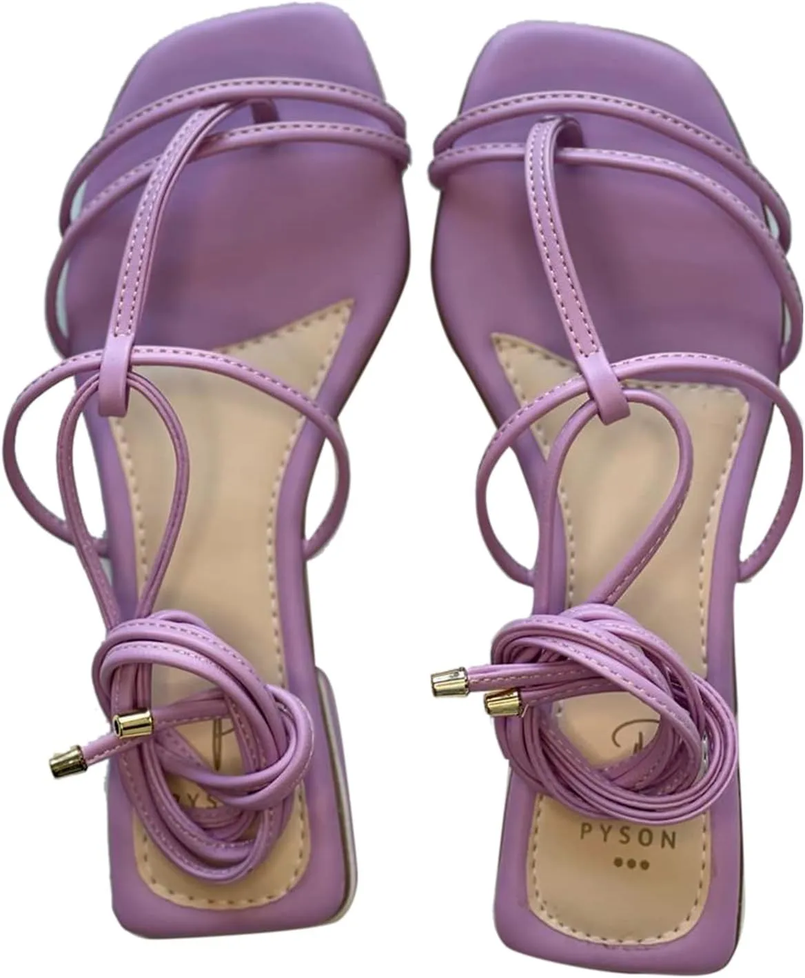 Pyson Faux Leather Fashionable, Comfortable & Durable Perfectly Fit Flat Sandals Lace Up Footwear For Women and Girl