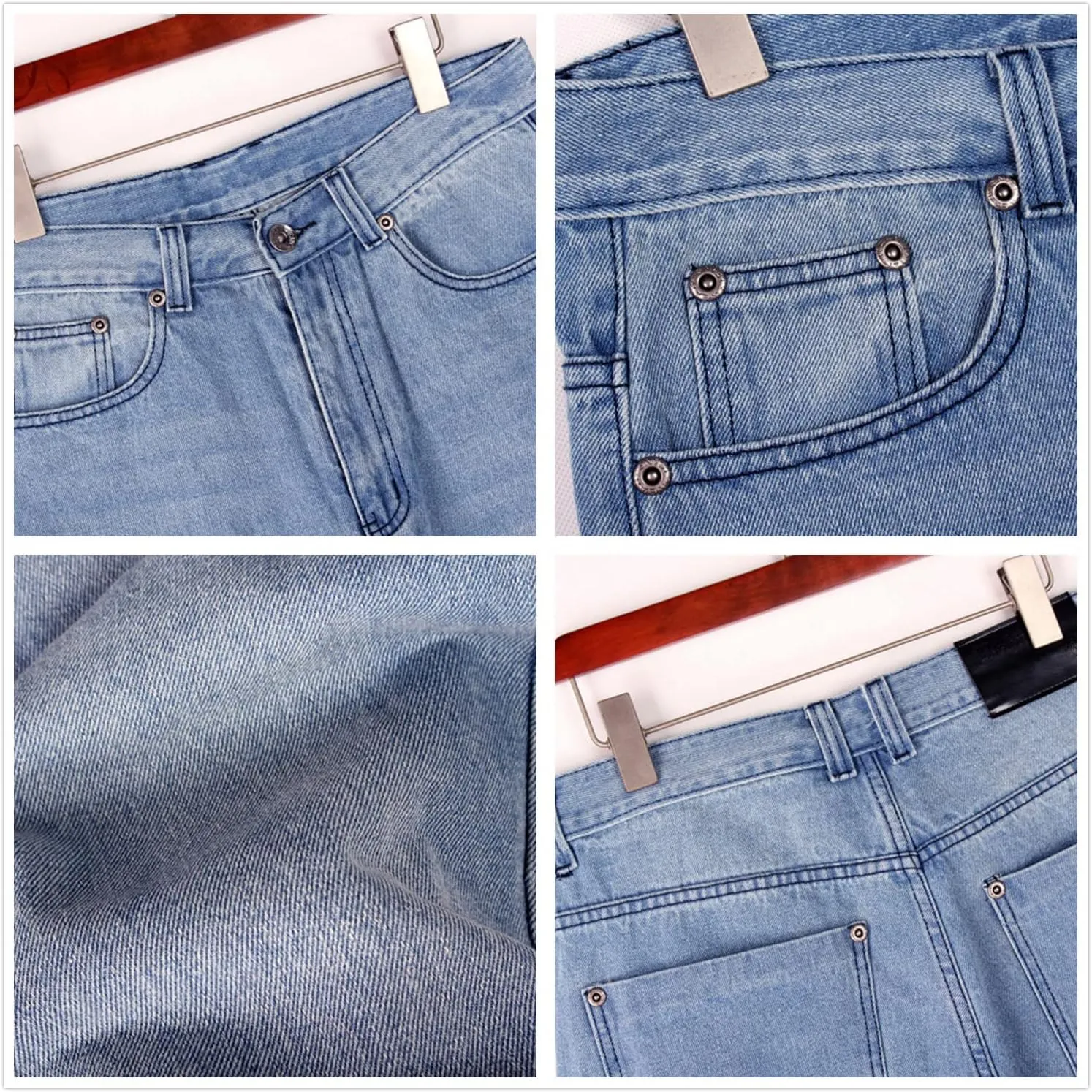 QBO Men's Fashion Hip Hop Jeans Baggy Denim Shorts