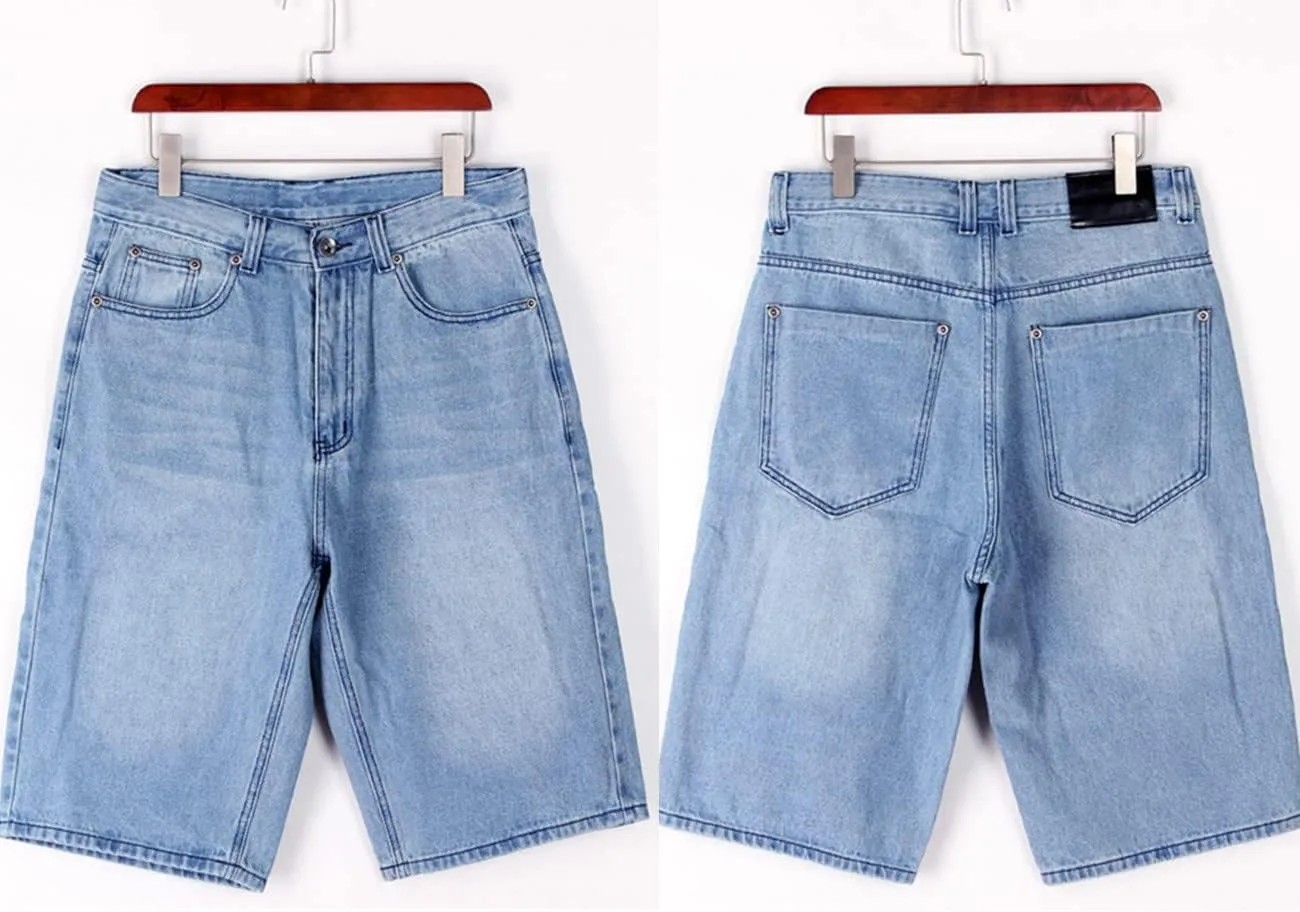 QBO Men's Fashion Hip Hop Jeans Baggy Denim Shorts