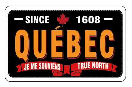 Quebec iron-on embroidery patch