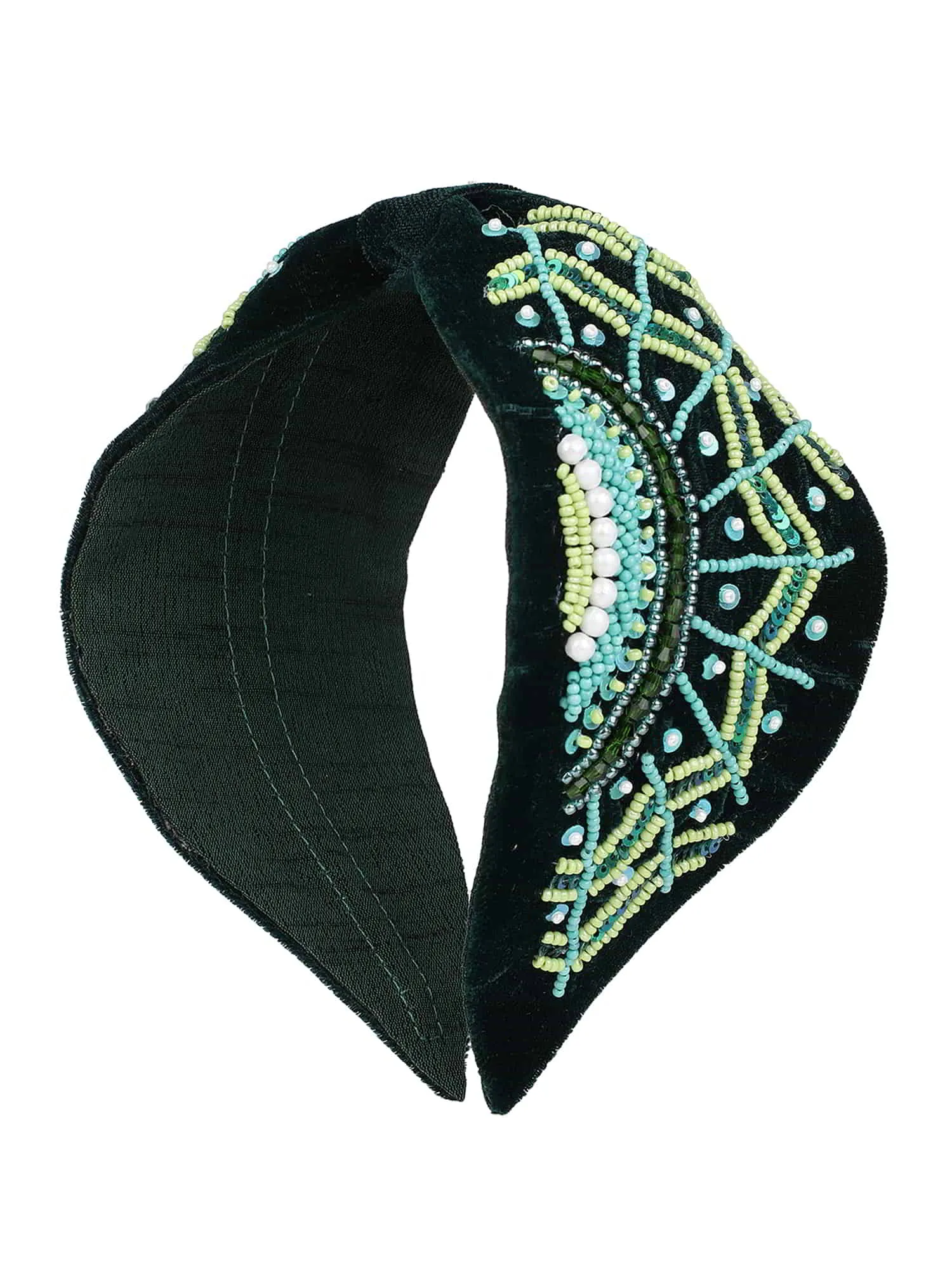 Quirky Embellished Velvet Hair Band