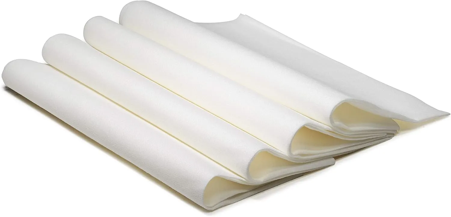 " OCCASIONS " 280pcs set (40 Guests)-Heavyweight Wedding Party Disposable Plastic Plate Set-40 x 10.5''   40 x 6.25''   Silverware   Cups   Napkins (Soleil White & Silver)