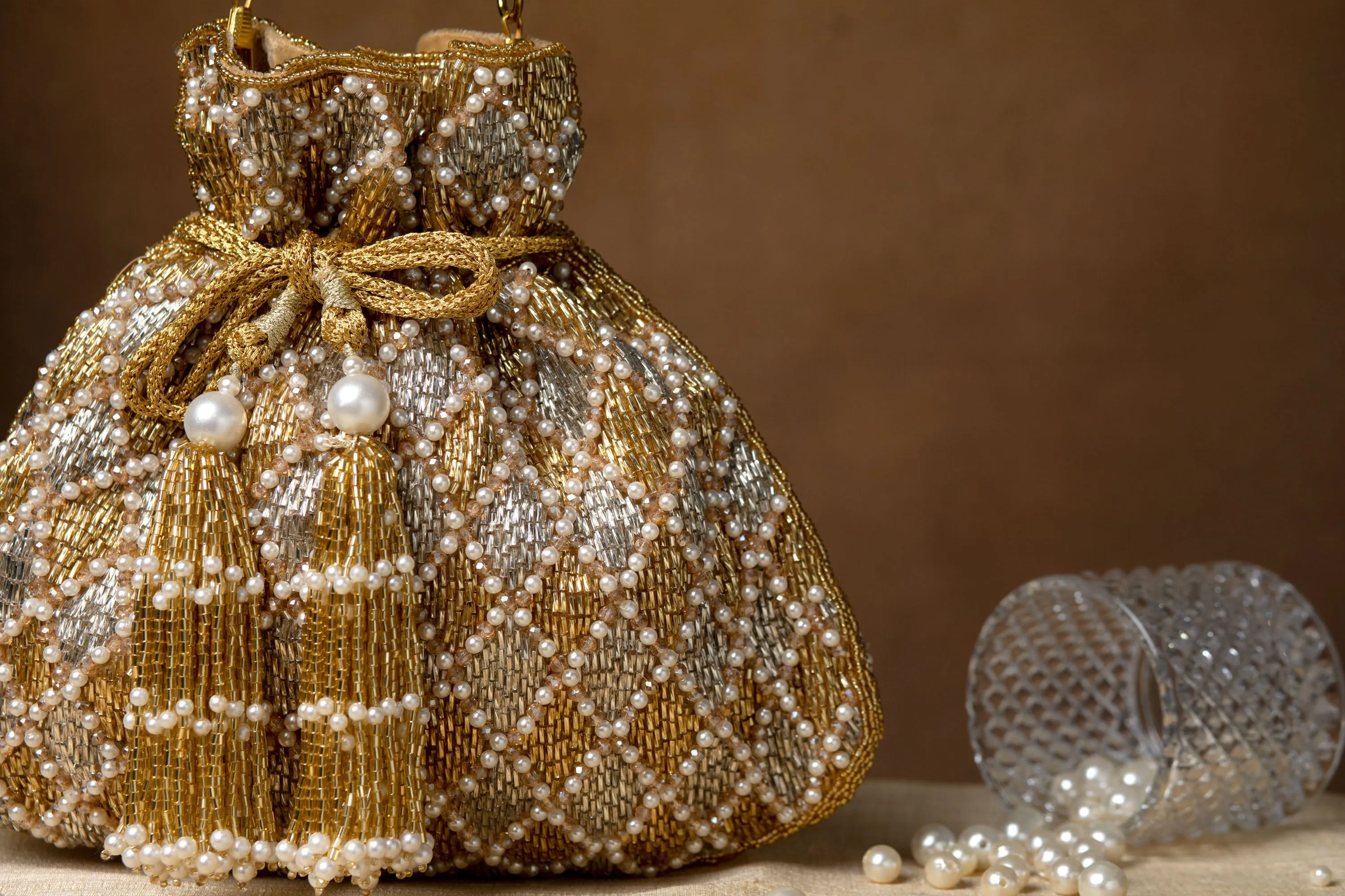 Rabia Potli – Gold & Silver