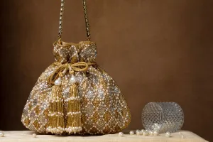 Rabia Potli – Gold & Silver