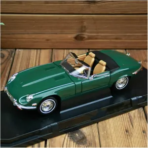 Resin Car Vehicle Model Fit for Jaguar-E Type 1962 1 18 Green Convertible Classic Alloy Car Model Souvenir Display Collection Festive Deluxe Gift