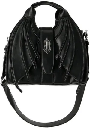 Restyle Succubus Wing Bag Gothic Hobo Wide Strap Faux Leather Purse