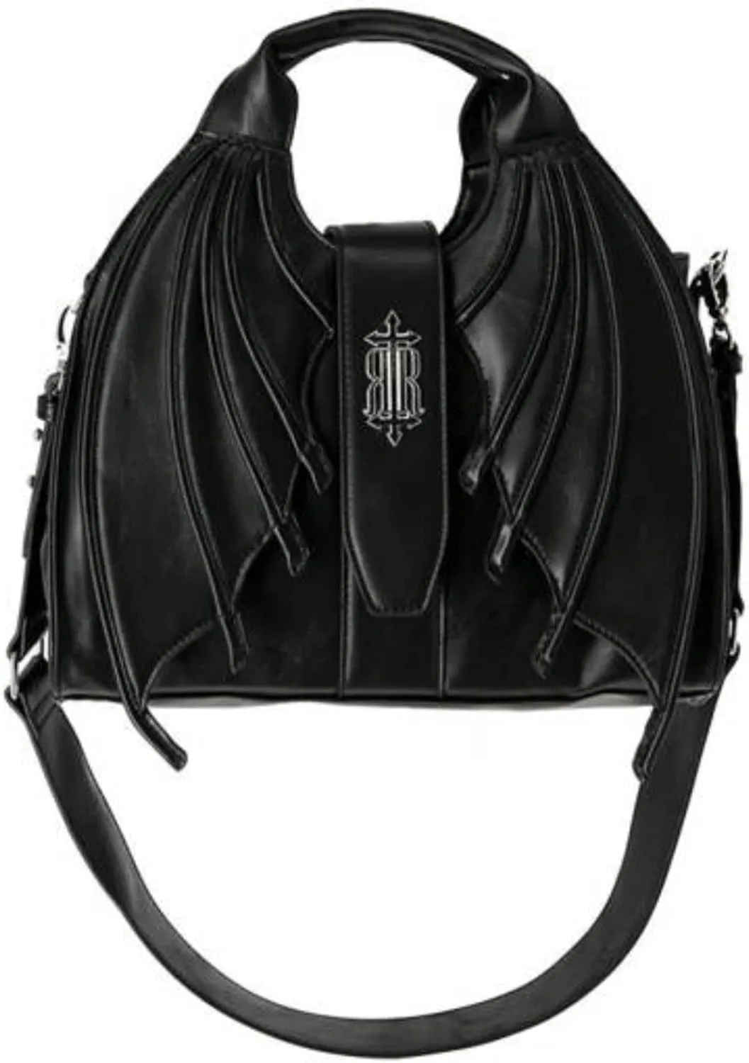 Restyle Succubus Wing Bag Gothic Hobo Wide Strap Faux Leather Purse