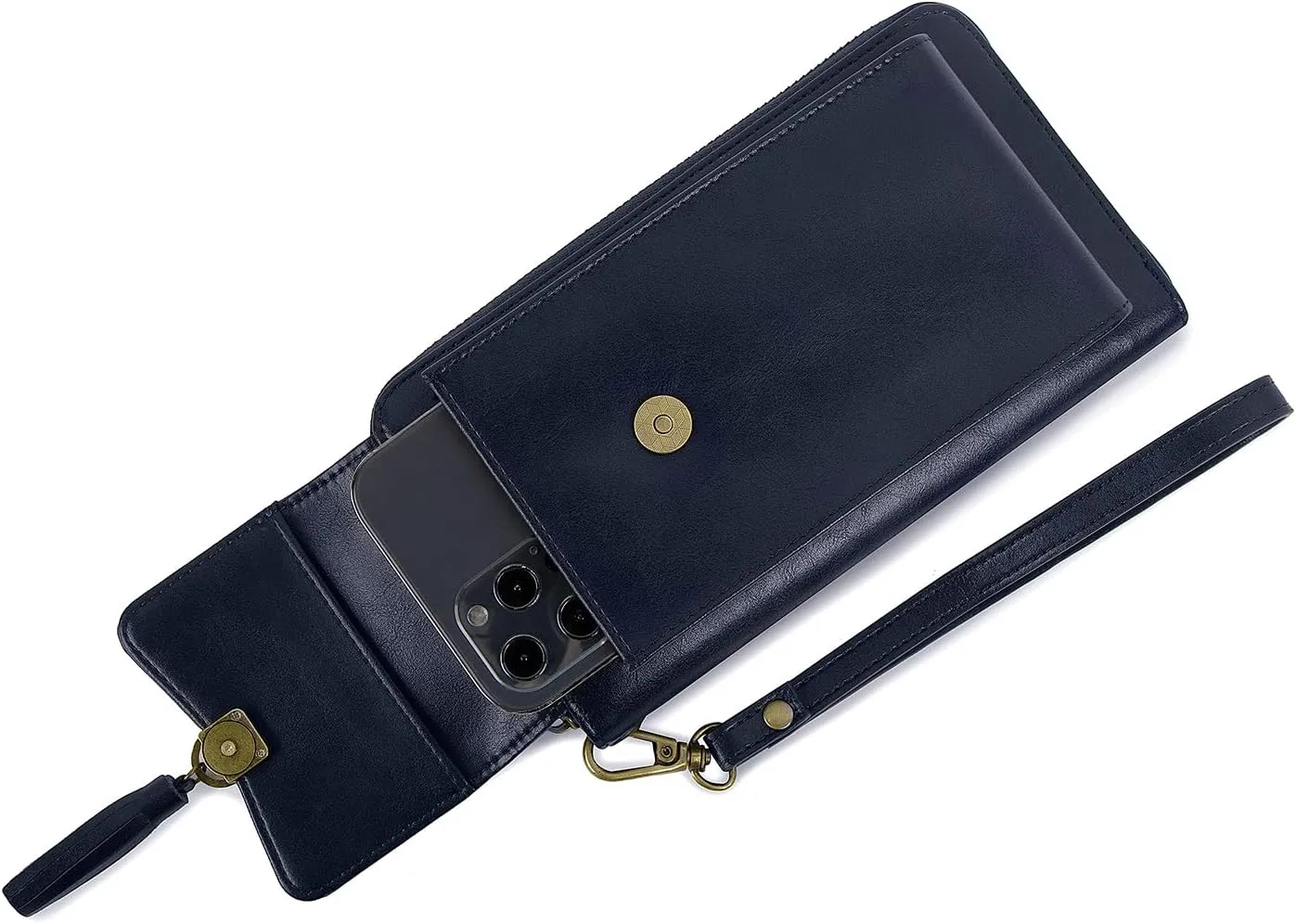 Rfid Blocking Small Crossbody Phone Bag Purse for Women Wristlet Wallet Handbag with Credit Card Slots