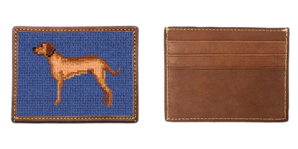 Rhodesian Ridgeback Needlepoint Card Wallet