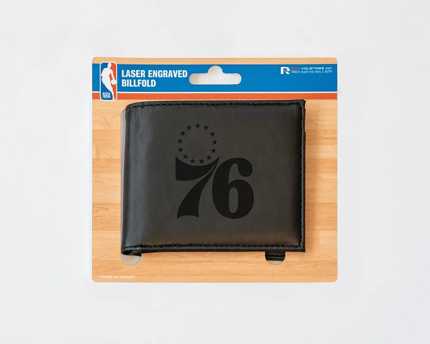 Rico Industries NBA Laser Engraved Billfold Wallet Laser Engraved Bill-fold Wallet - Slim Design - Great Gift