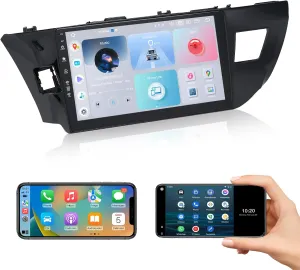 Roadanvi 10.2" Android 12 Car Stereo for Toyota Corolla 2014 2015 2016 Carplay Android Auto Car Radio WiFi 4G LTE 1280x720 QLED Touch Screen Head Unit Bluetooth 4GB 64GB GPS Navigation