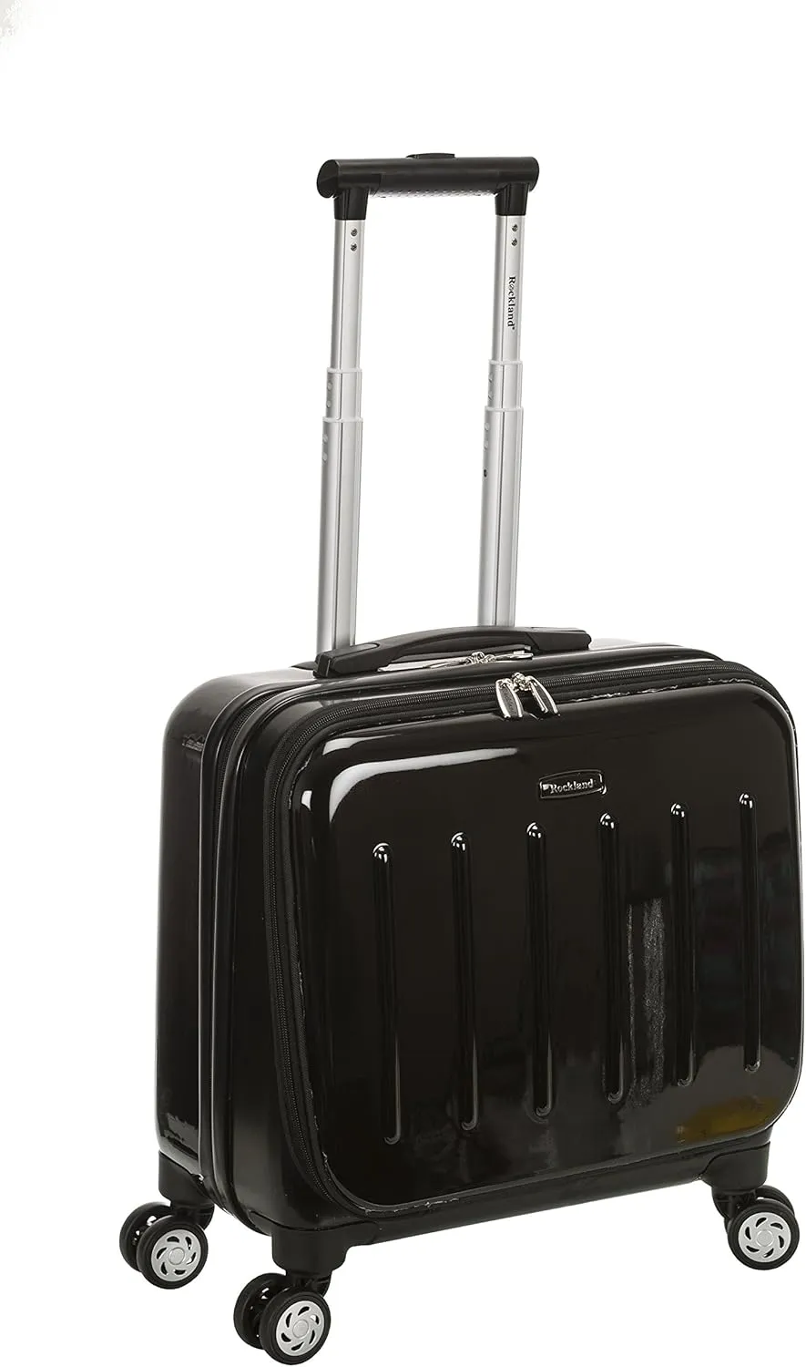 Rockland Revolution Hardside Rolling Computer Case, Black, Carry-On 17-Inch