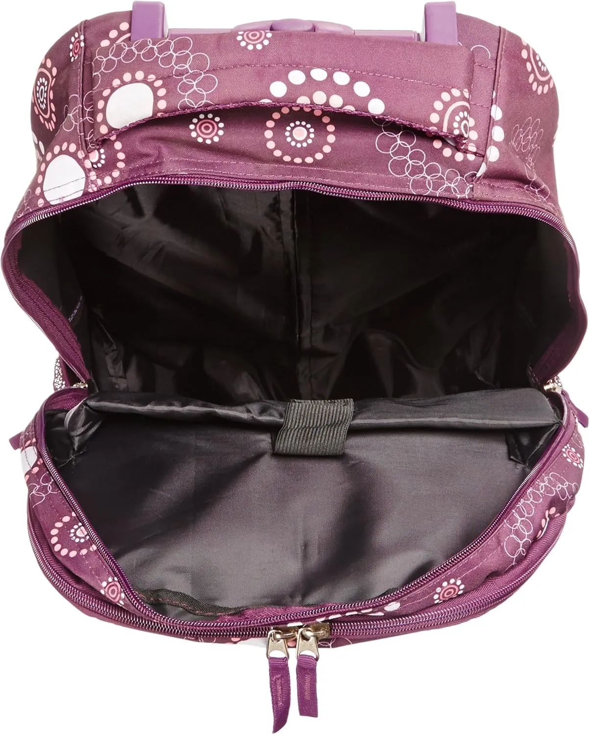 Rockland Single Handle Rolling Backpack, PURPLEPEARL, One Size
