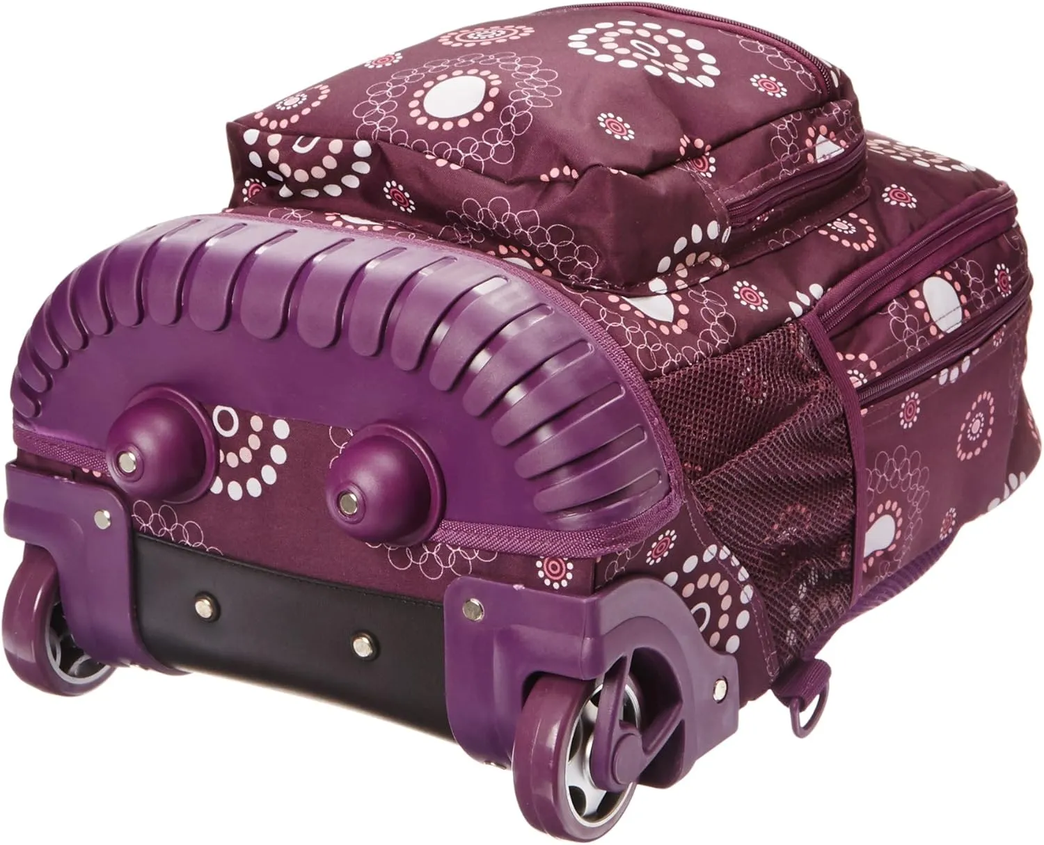 Rockland Single Handle Rolling Backpack, PURPLEPEARL, One Size