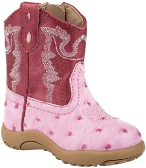 ROPER Infant Boys Cowbaby Bumps Round Toe Casual Boots Mid Calf - Brown
