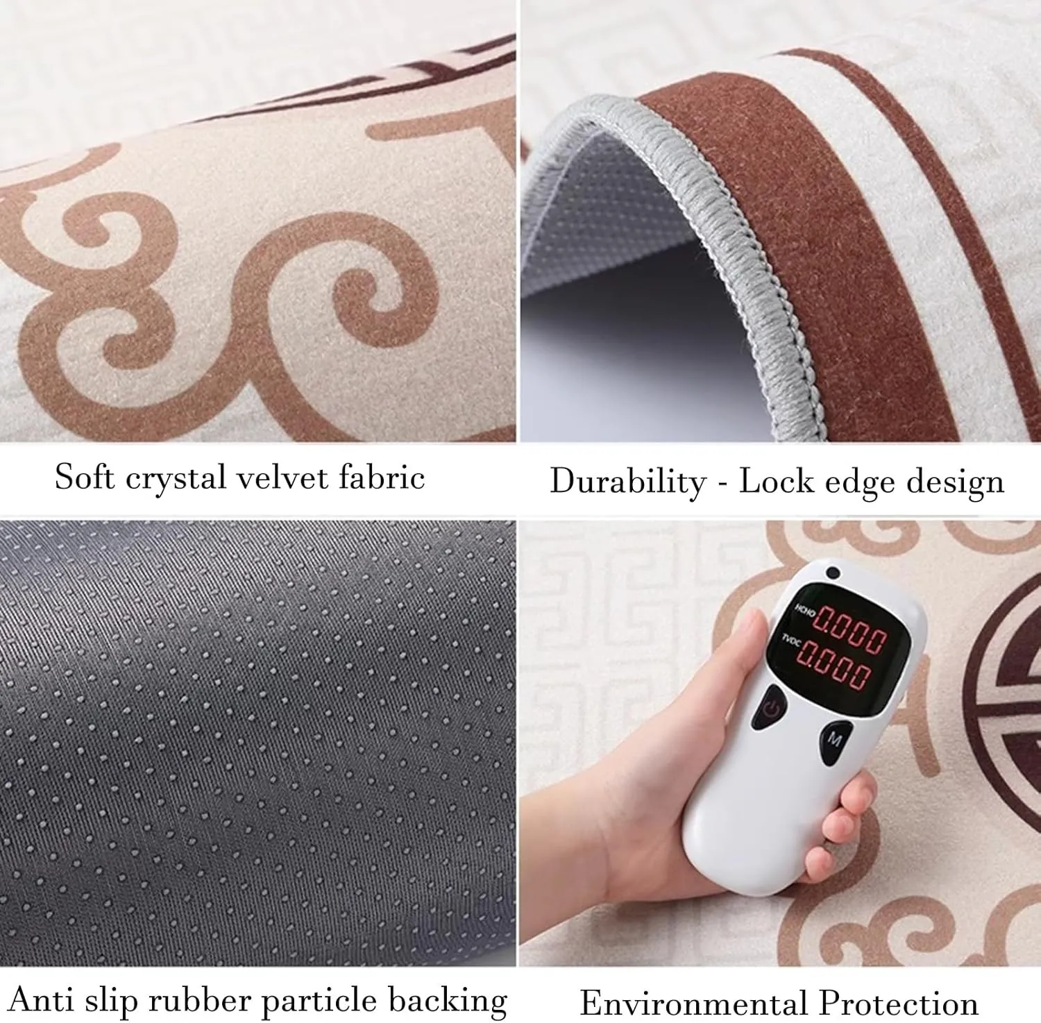 Round Non-Slip Mahjong Table Mat with Rubber Backing, Quiet Noise Reduction Mahjong Poker Card Board Game Tablecloths, with Black Carrying Bag(95cm/37.4in)