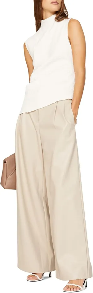 RTR Design Collective Wide Leg Faux Leather Pants