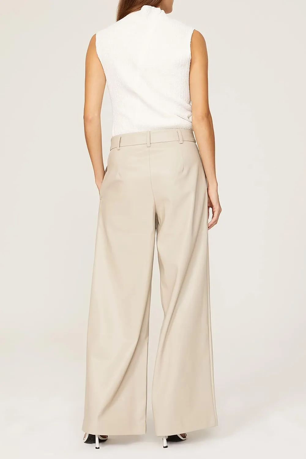 RTR Design Collective Wide Leg Faux Leather Pants