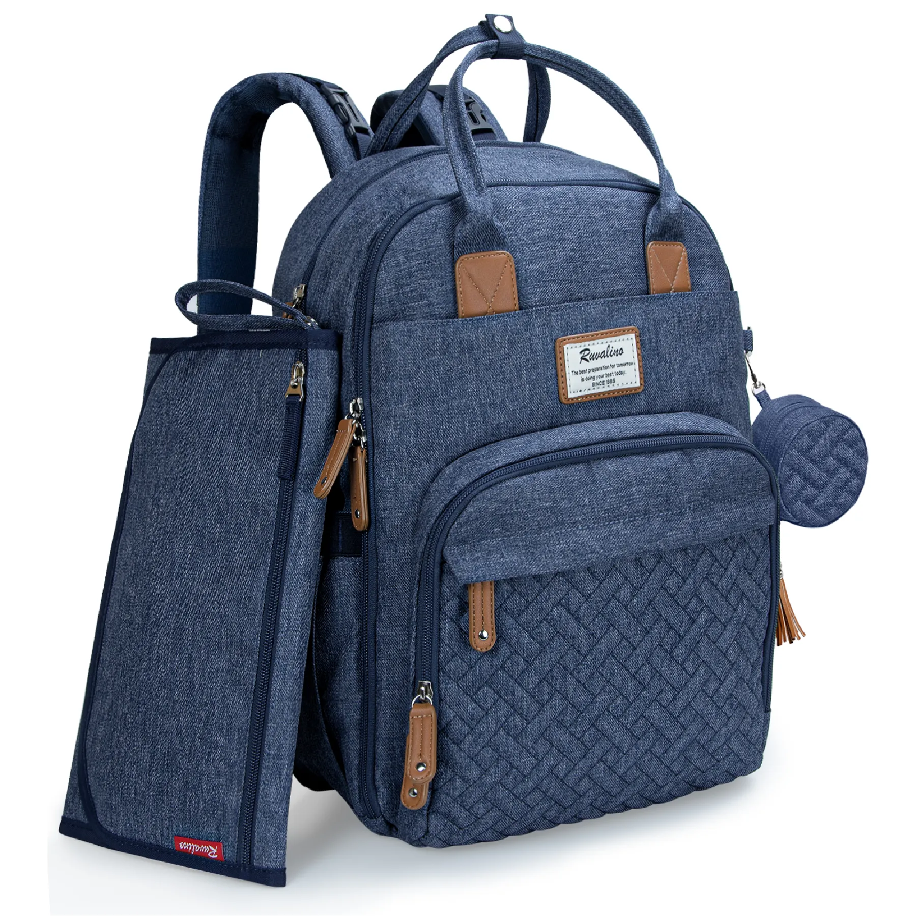 Ruvalino Neutral All-in-One Baby Bags - Denim Blue