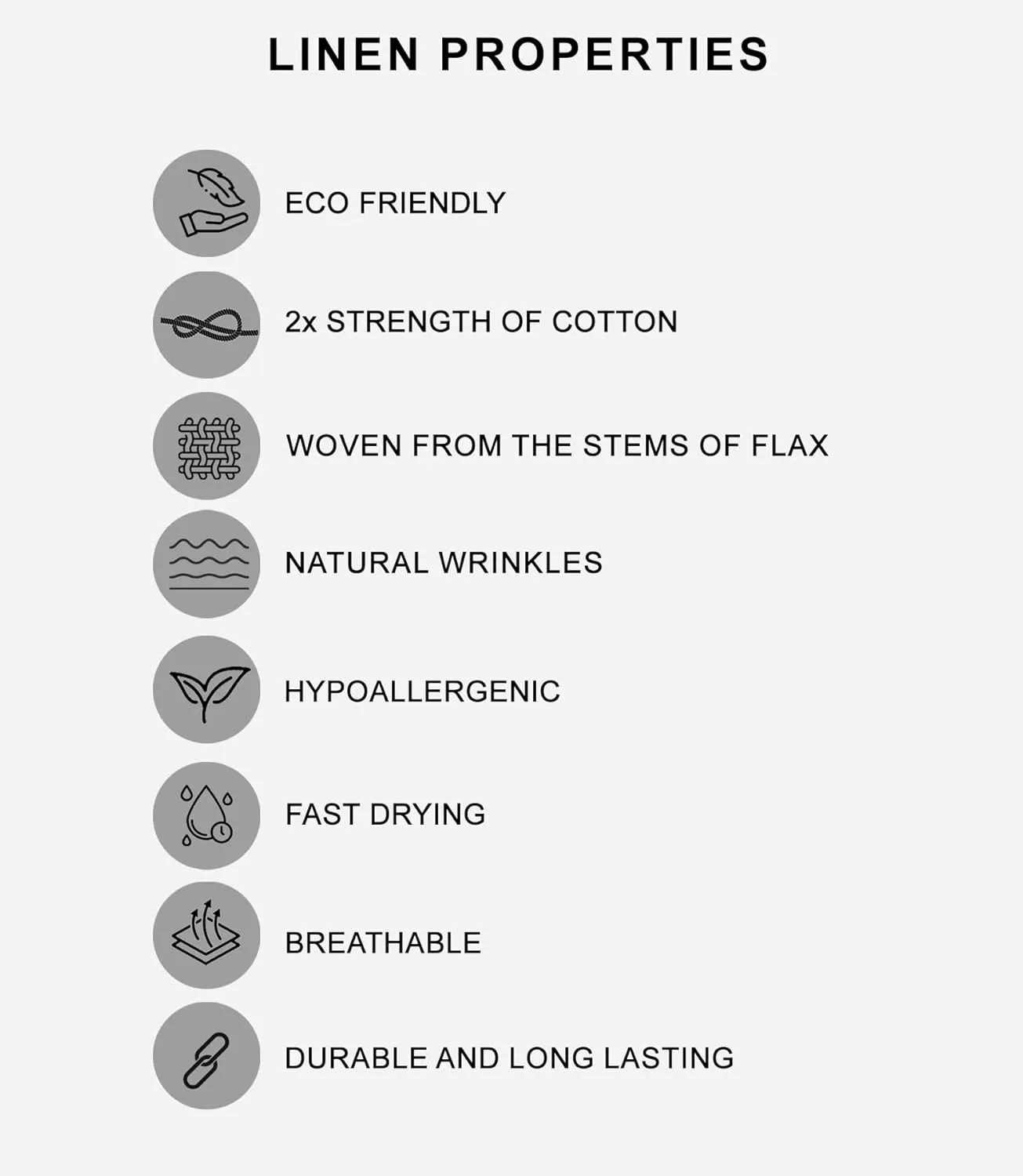RUVANTI Cotton Linen Table Cloth Rectangle Table 72x54 Inch, Classic Hemstitch, Stain ‎Resistant, Washable Tablecloth Perfect for Coffee Table Cover, Dining, Hotel, Weddings and Parties – Grey