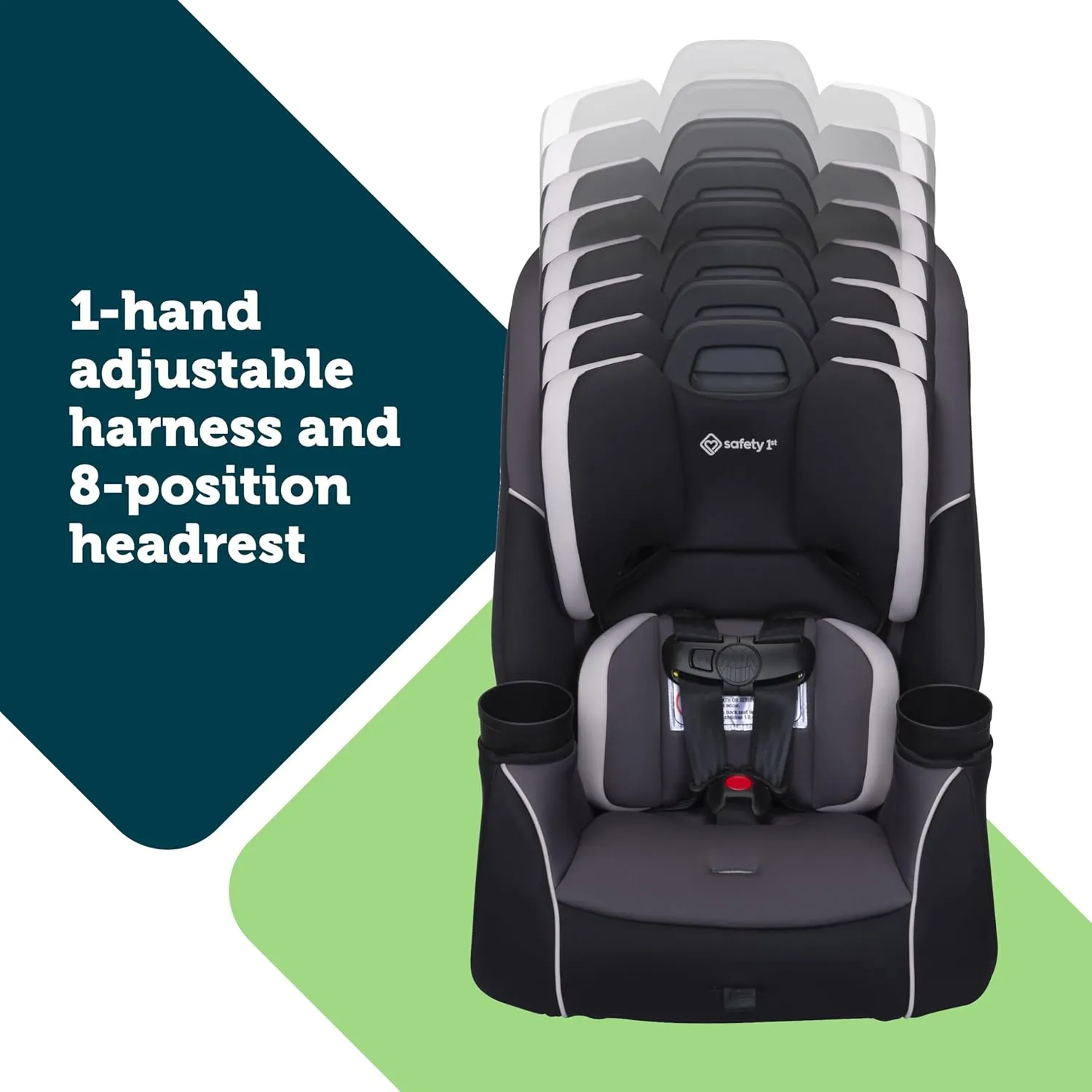 Safety 1st Crosstown Slim All-in-One Convertible Car Seat, Deep Sea