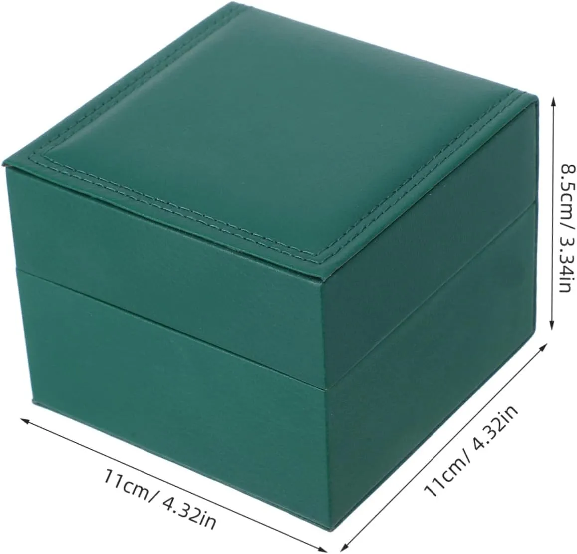 SAFIGLE Elegant Pu Watch Box Lid Luxurious Jewelry Organizer for Men and Women Display Case for Watches and Accessories Grain Design